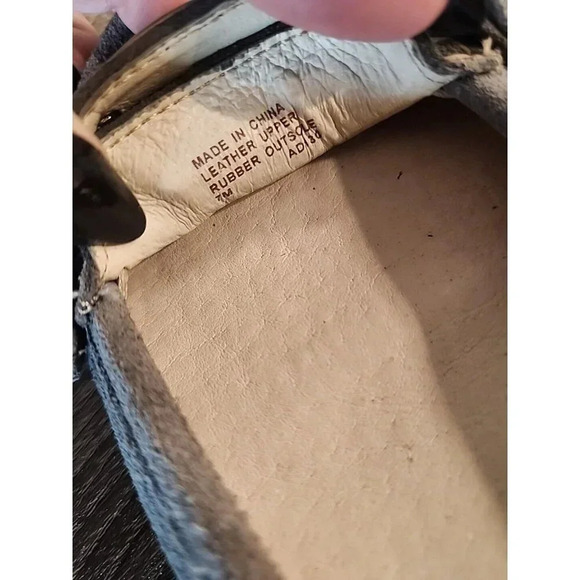 Michael Kors Suede Moccasins Logo Silver Grey Driving Flats Sz 7 - Picture 6 of 7